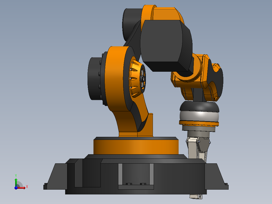 工业机械臂前视图