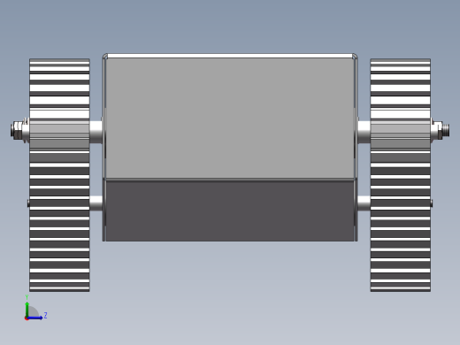 履带小车三维模型左视缩略图