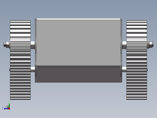 履带小车三维模型右视缩略图