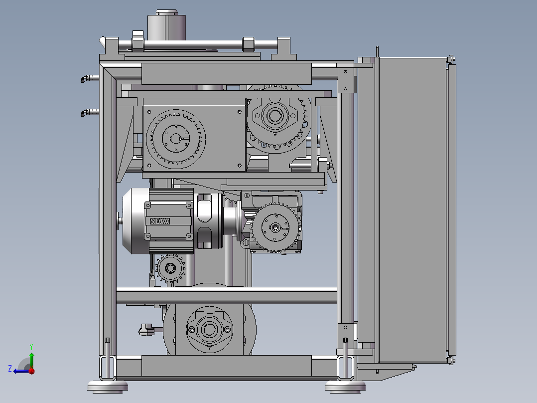 橡胶绝缘设备设计右视图