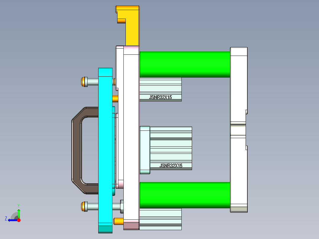 UX303-C-笔记本CNC工装夹具三维模型CNC2-0924右视图