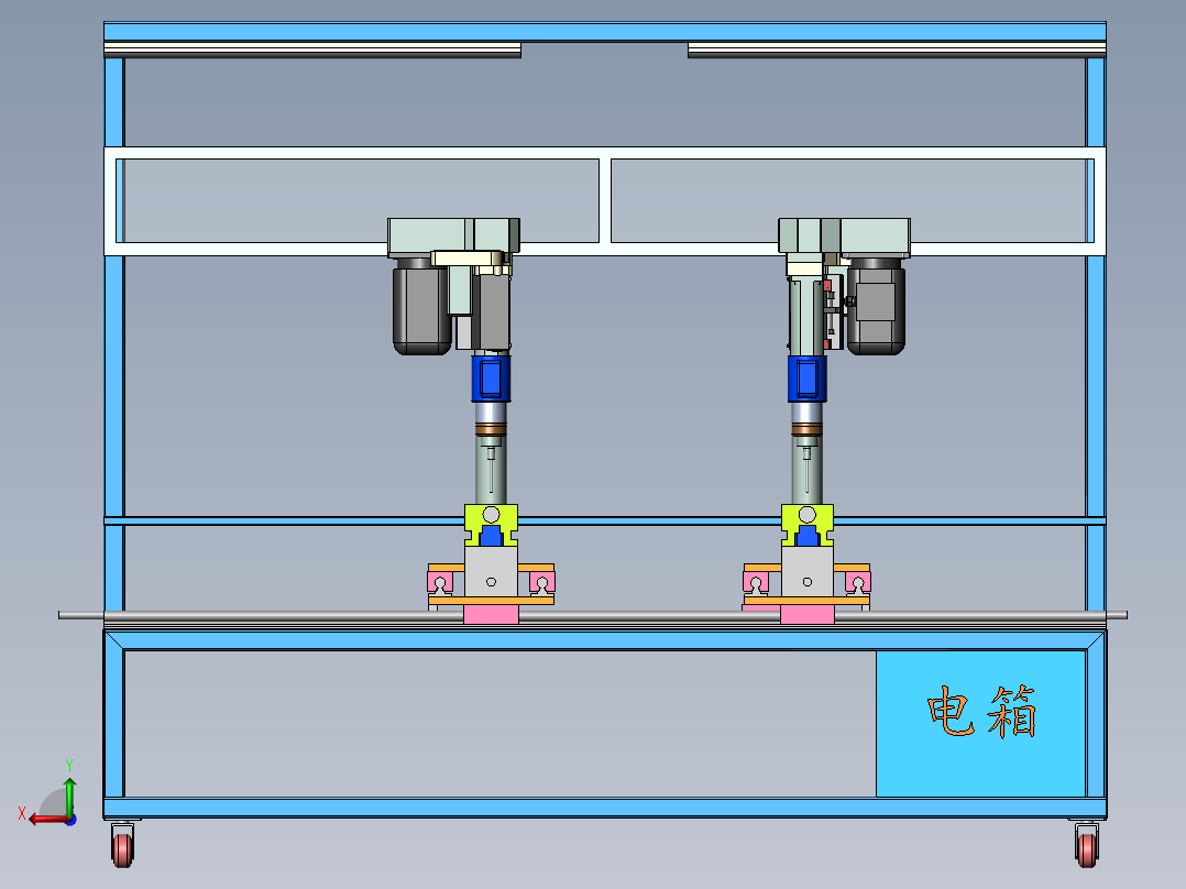 型材钻孔机sw18可编辑后视图