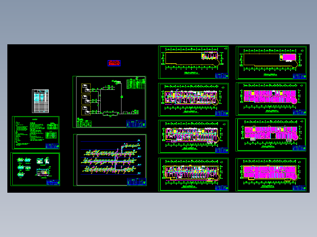 办公楼空调采暖图纸