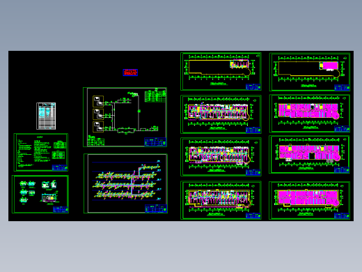 办公楼空调采暖图纸