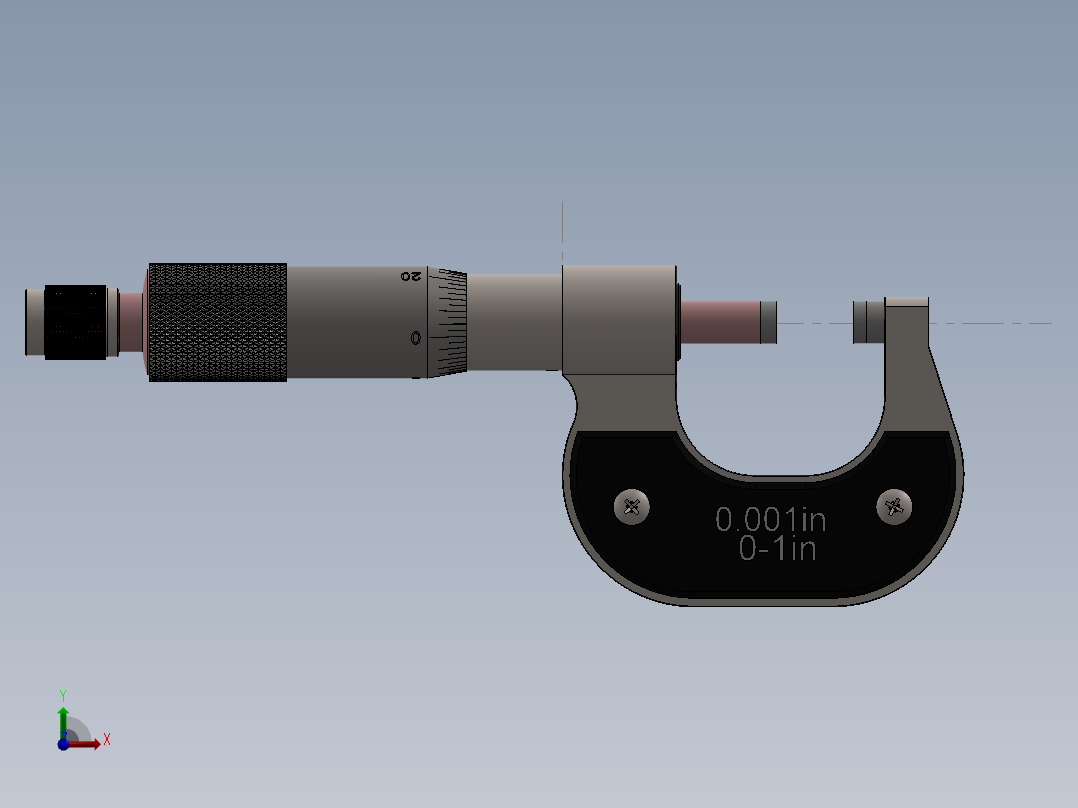 千分尺0-1前视图