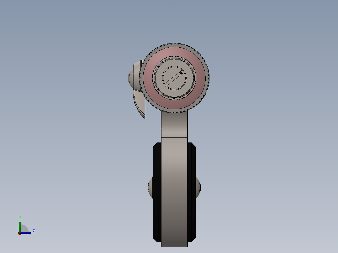 千分尺0-1左视图