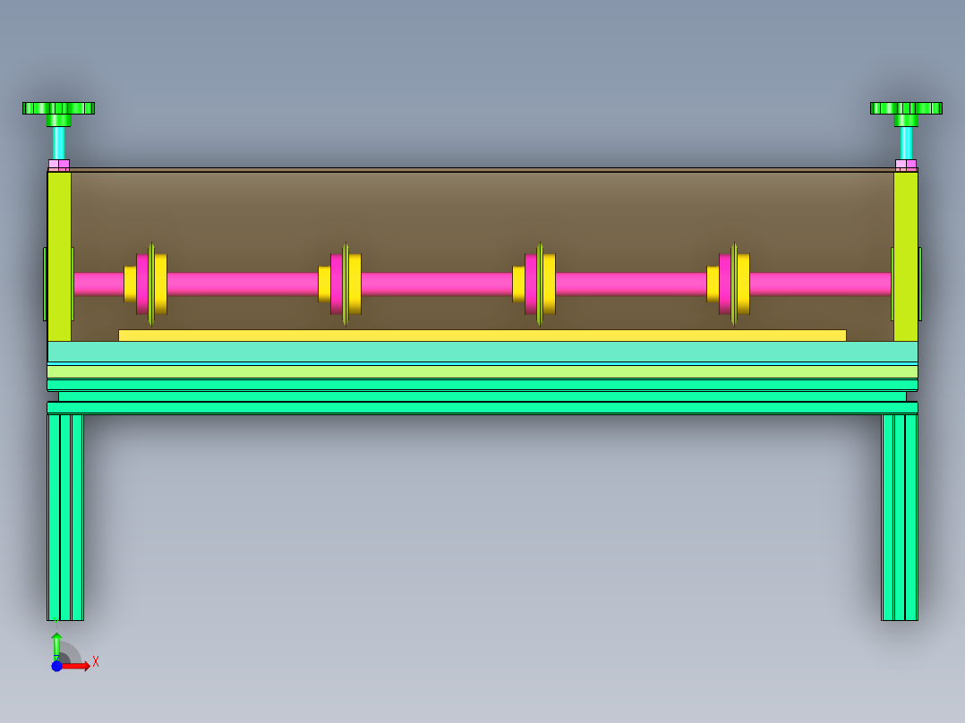 面包滚切刀设计前视图