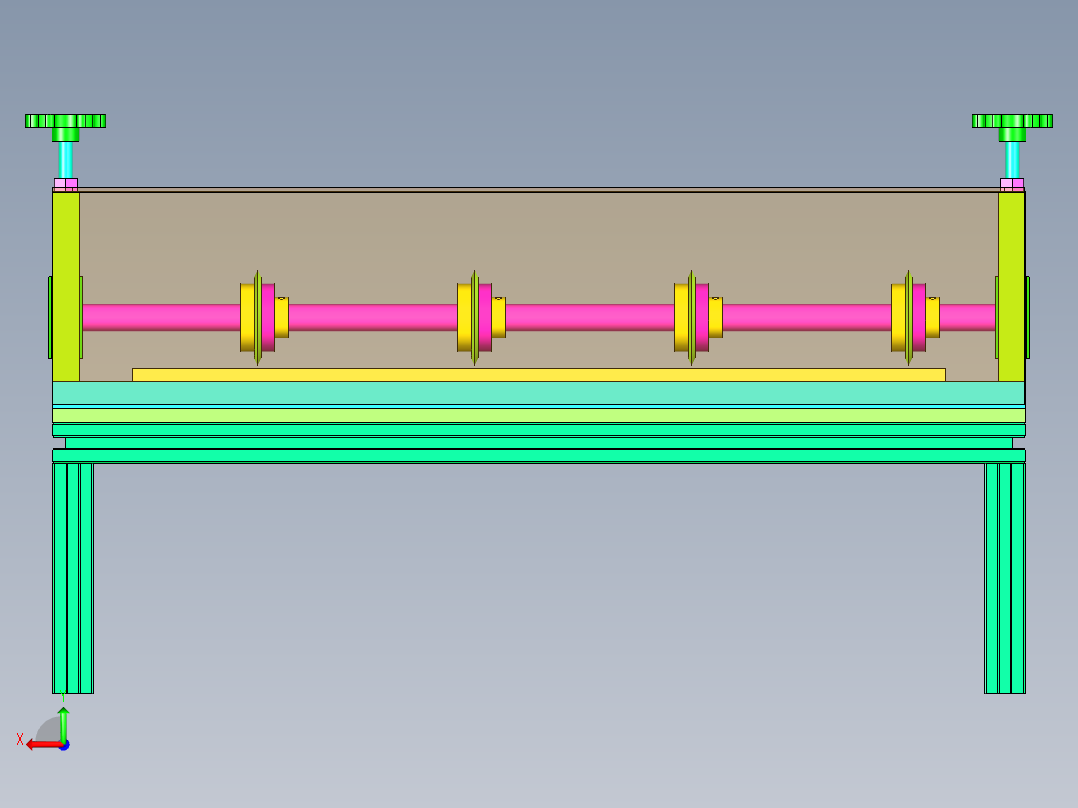 面包滚切刀设计后视图