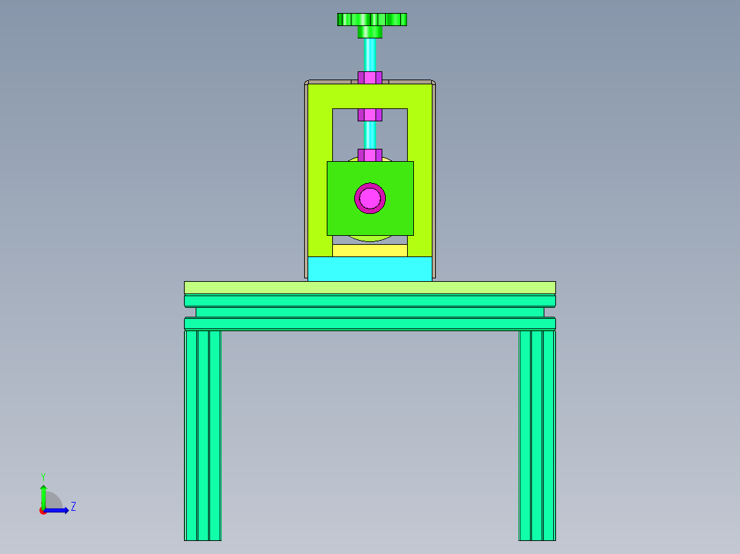 面包滚切刀设计左视图