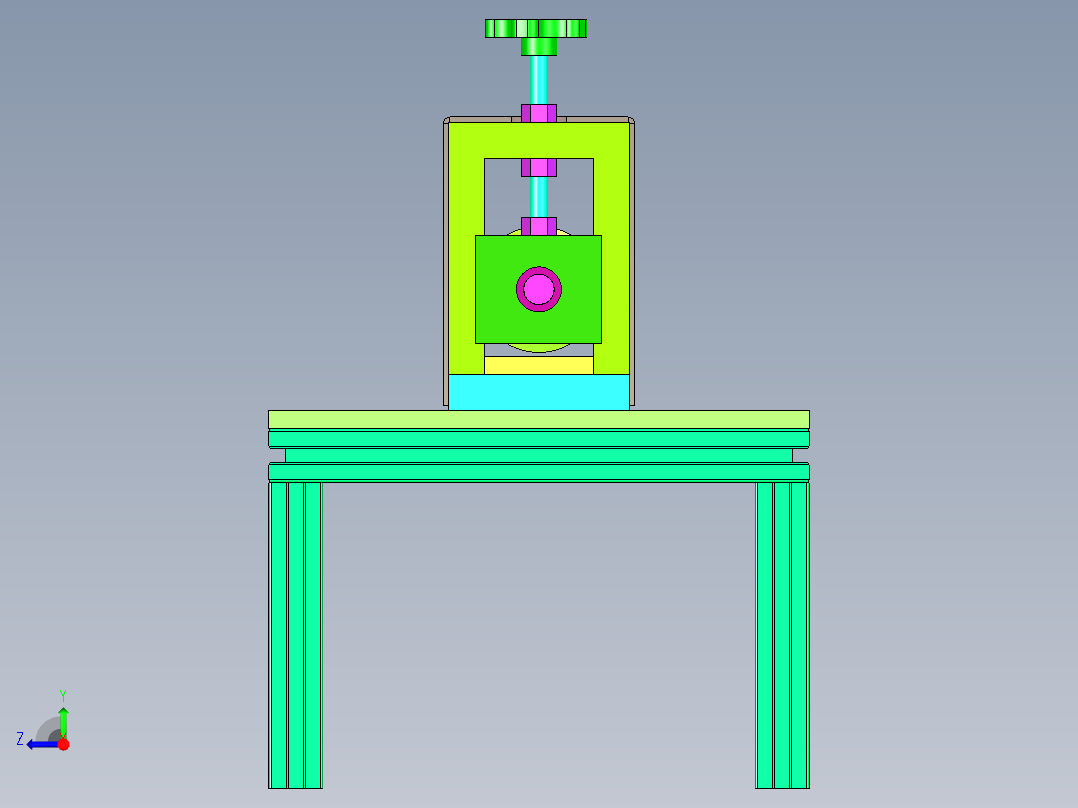 面包滚切刀设计右视图