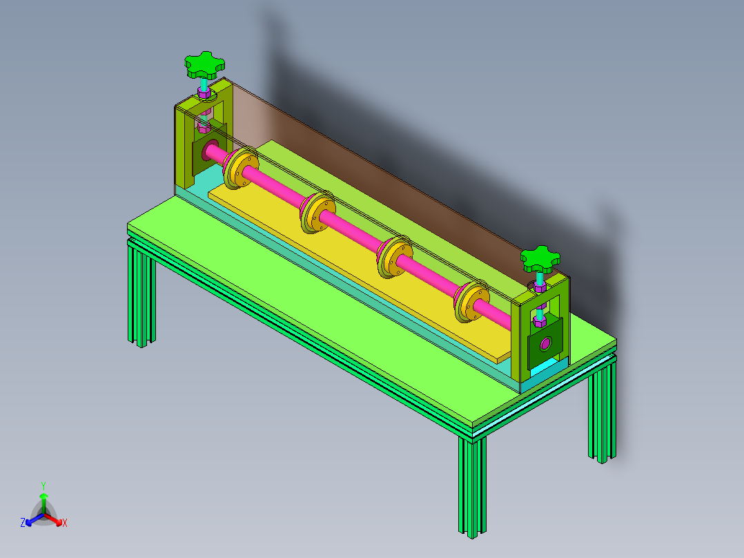面包滚切刀设计正等轴测图