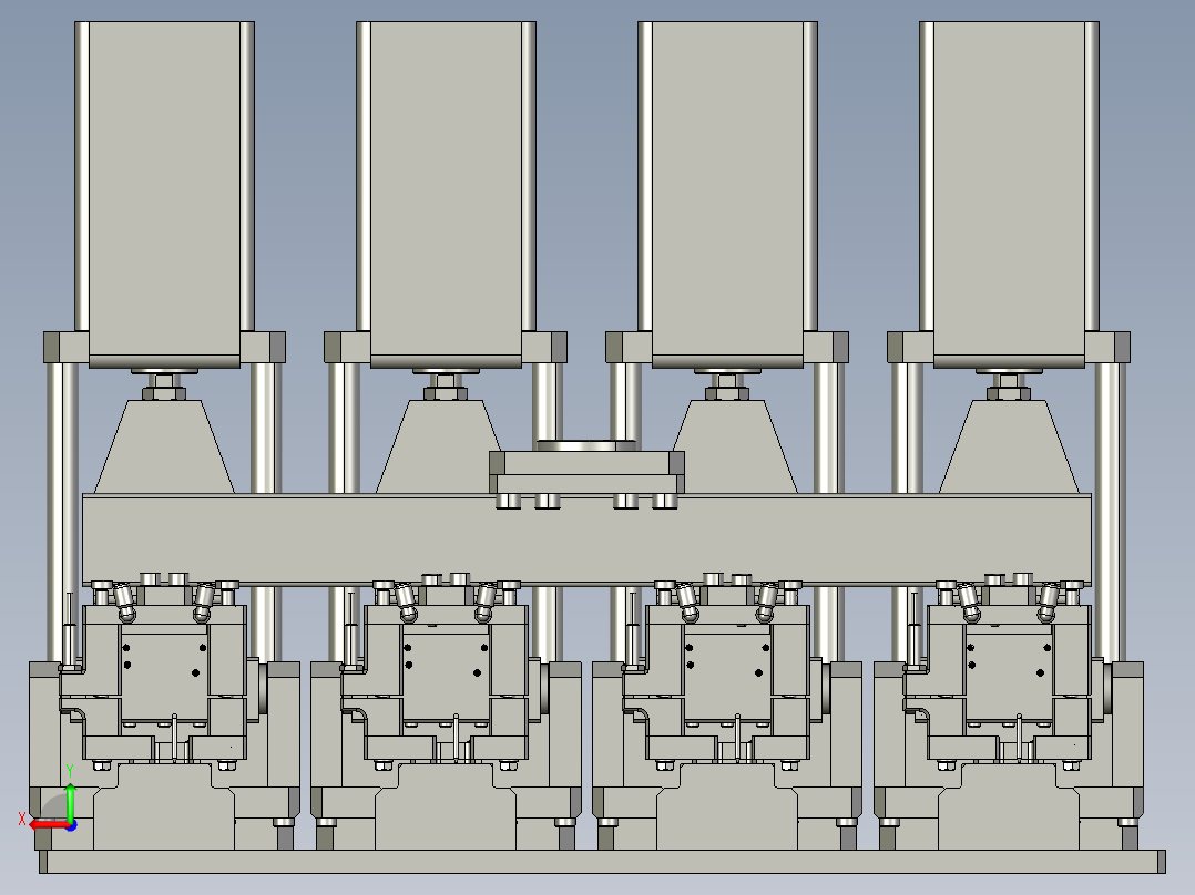 阀体气密性检测装置后视图