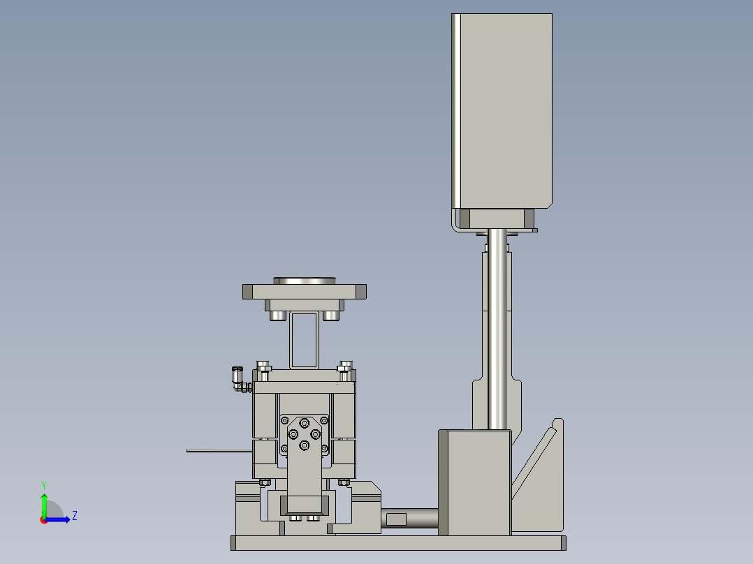 阀体气密性检测装置左视图