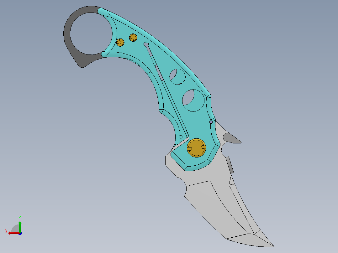 折刀KU439-A2后视图