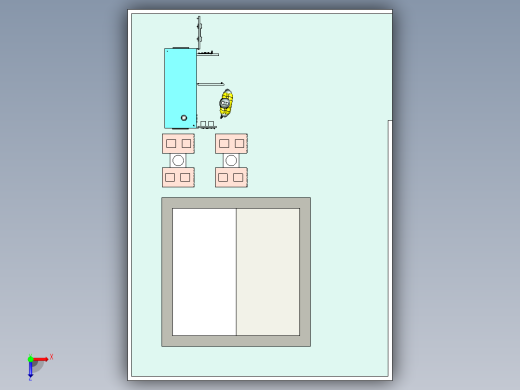 高压变压站三维模型设计俯视缩略图