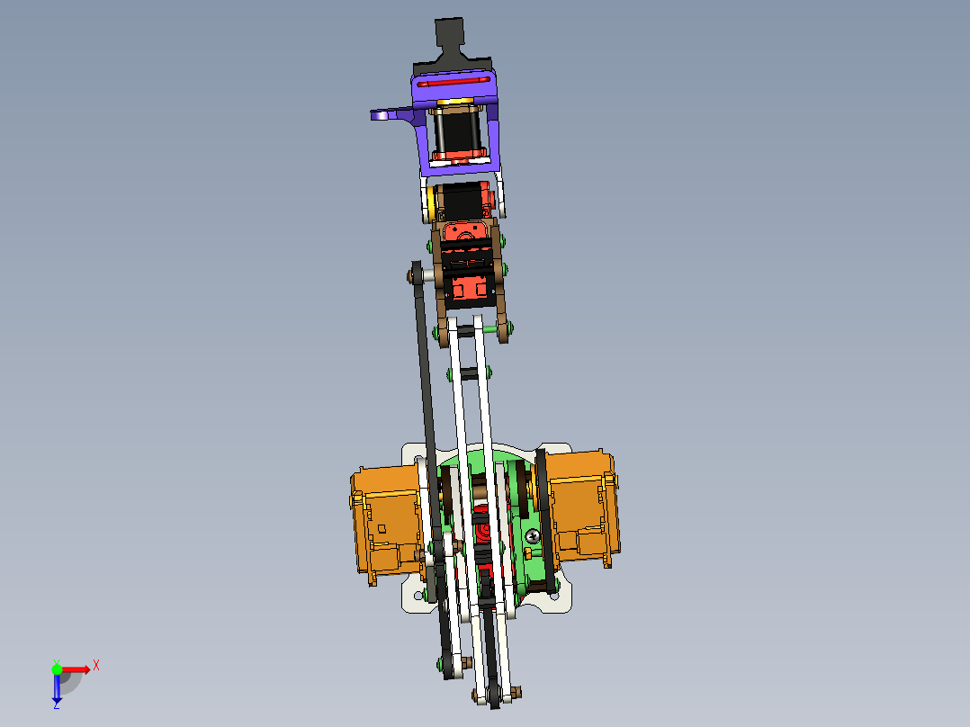 工业机械臂俯视图