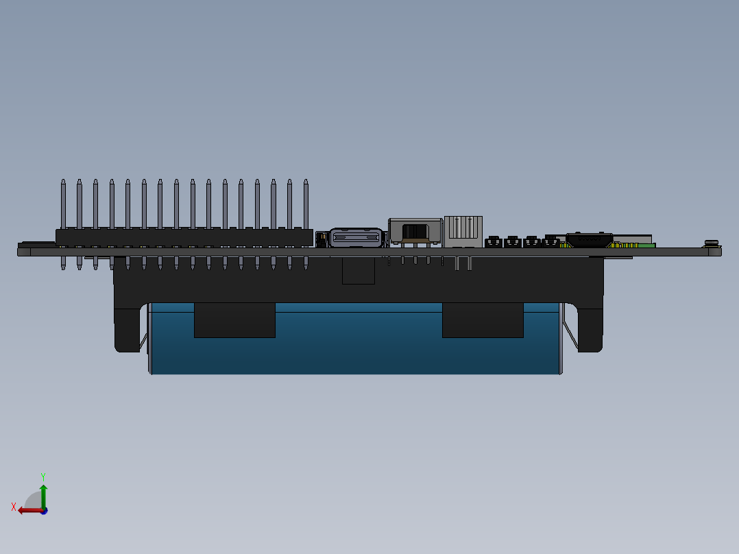 电池仓、电池(72)后视图