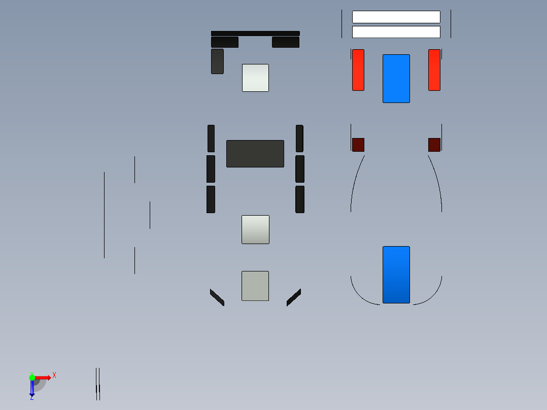 A2005038-乐高速度冠军 - 2016福特GT &amp; 1966福特GT40 (75881)俯视图