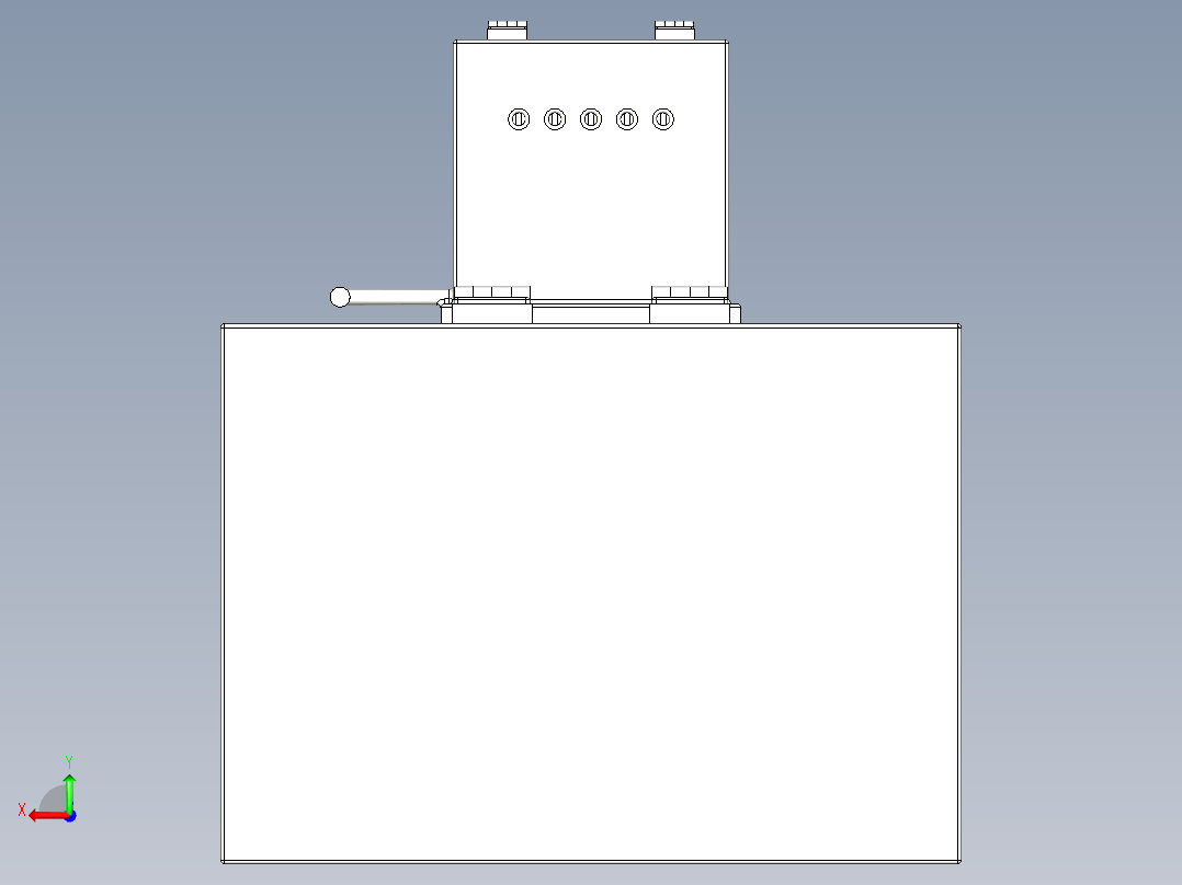 钢丝镀锌装置后视图