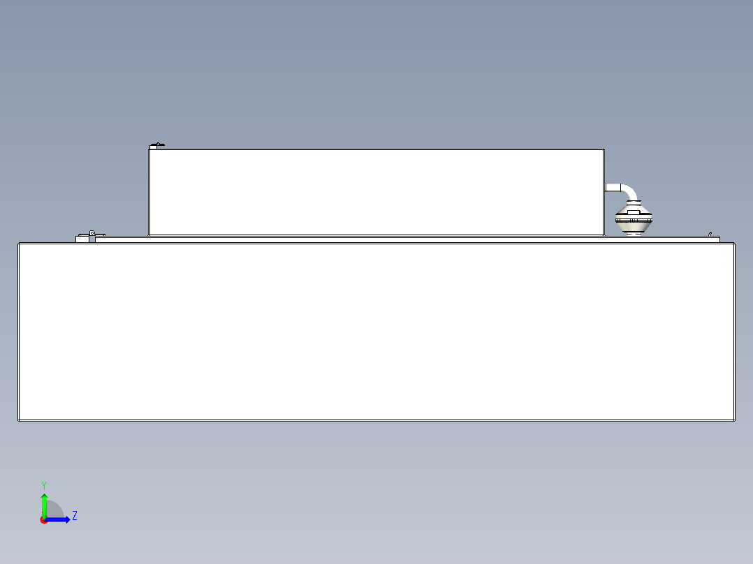 钢丝镀锌装置左视图