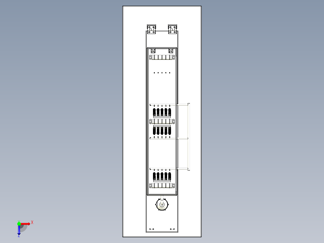 钢丝镀锌装置俯视图