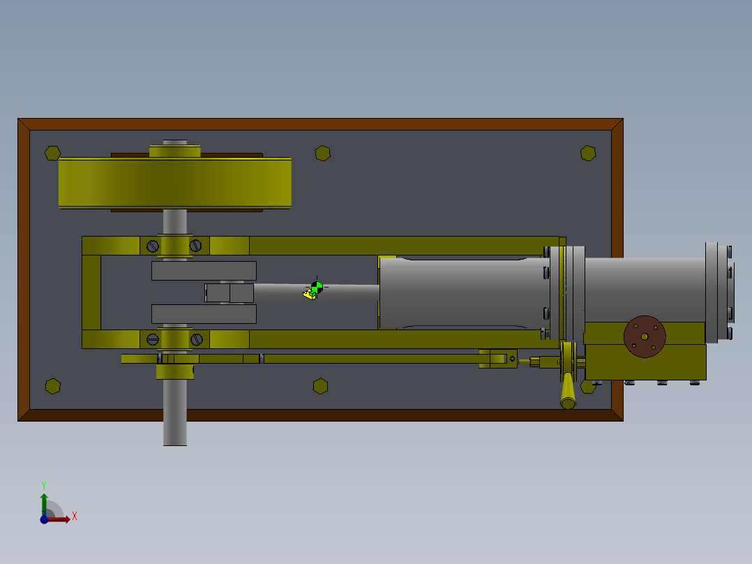 A3003605-水平可逆转蒸汽机前视图