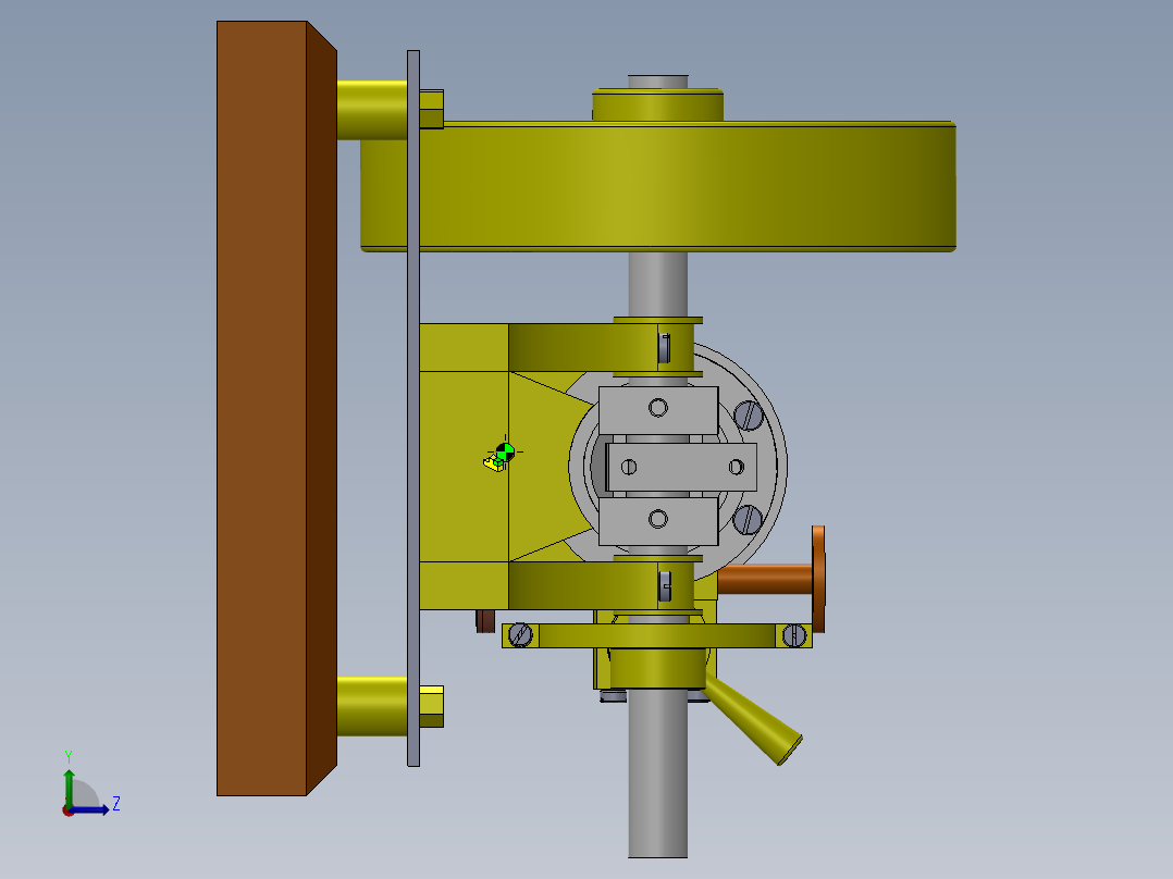 A3003605-水平可逆转蒸汽机左视图