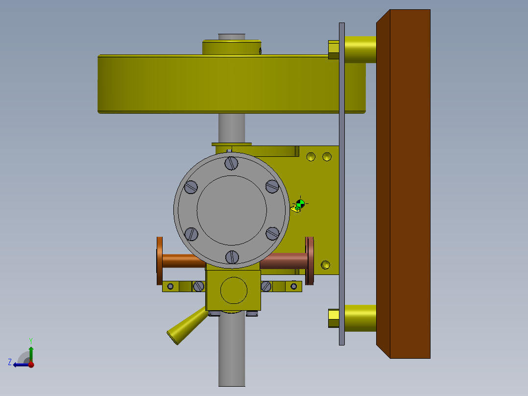 A3003605-水平可逆转蒸汽机右视图