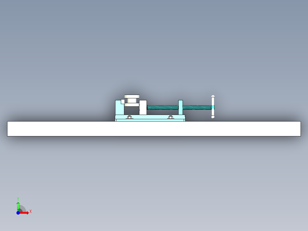 平口虎钳前视图