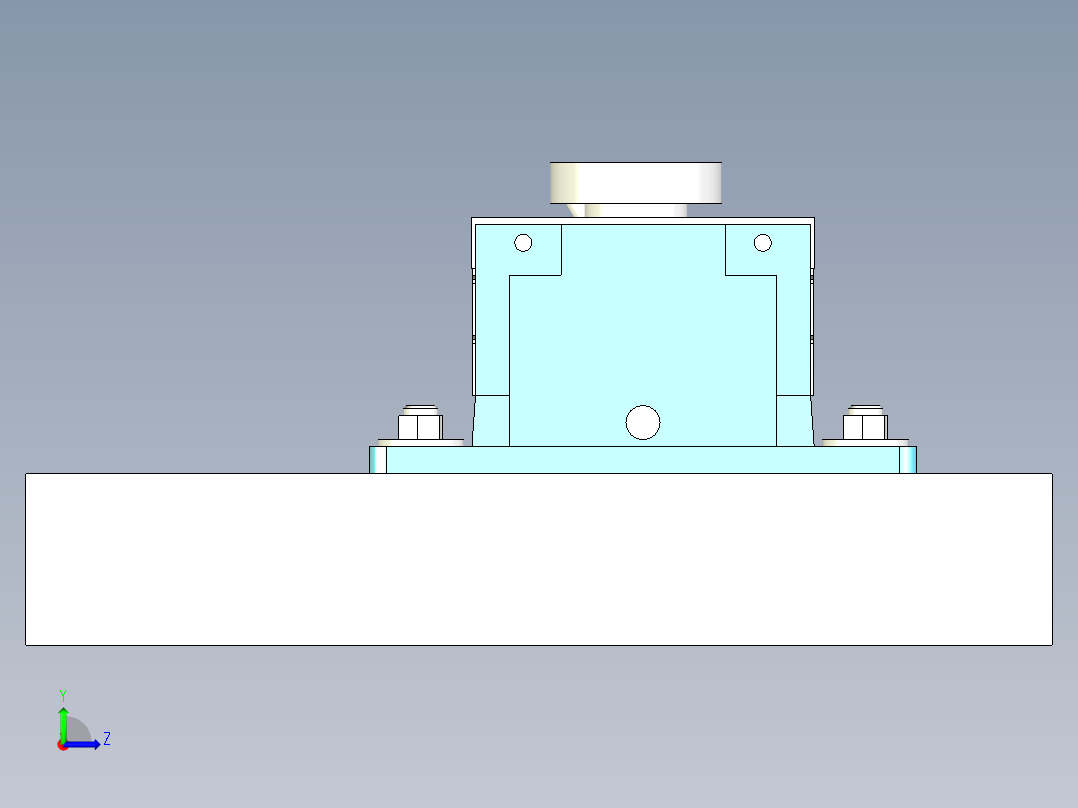 平口虎钳左视图