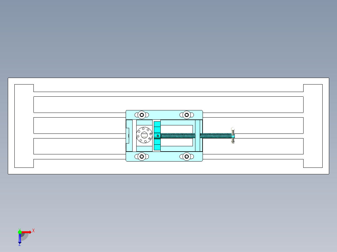 平口虎钳俯视图