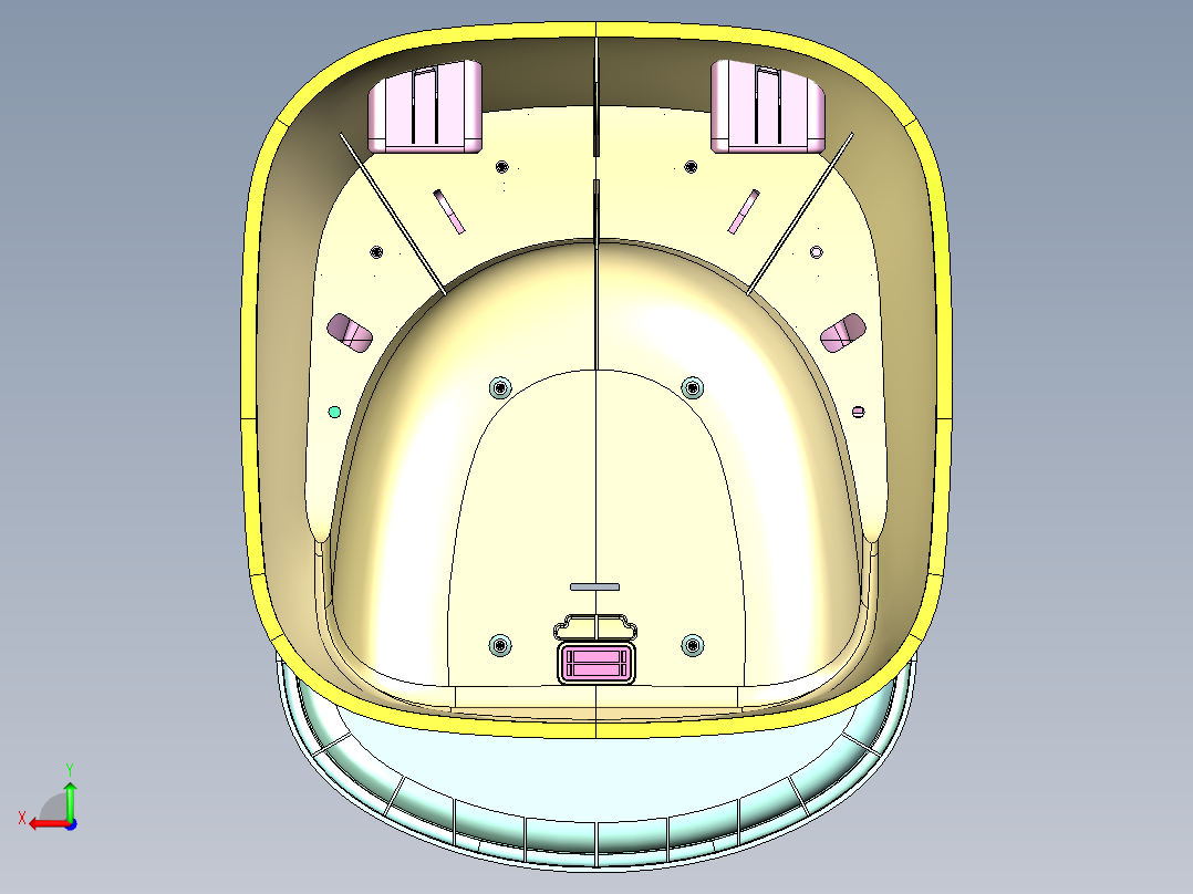 婴儿增高坐垫后视图