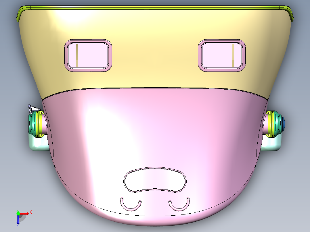 婴儿增高坐垫俯视图