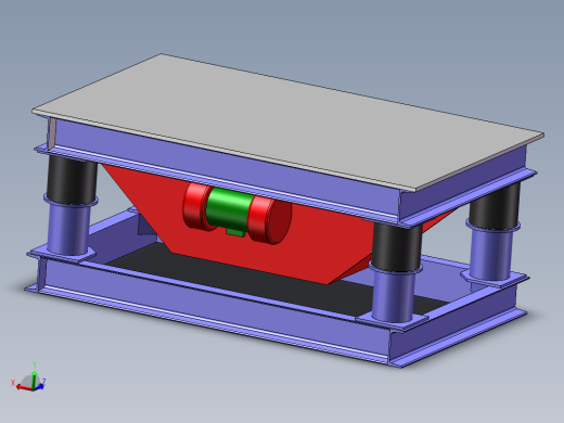 振动平台三维模型