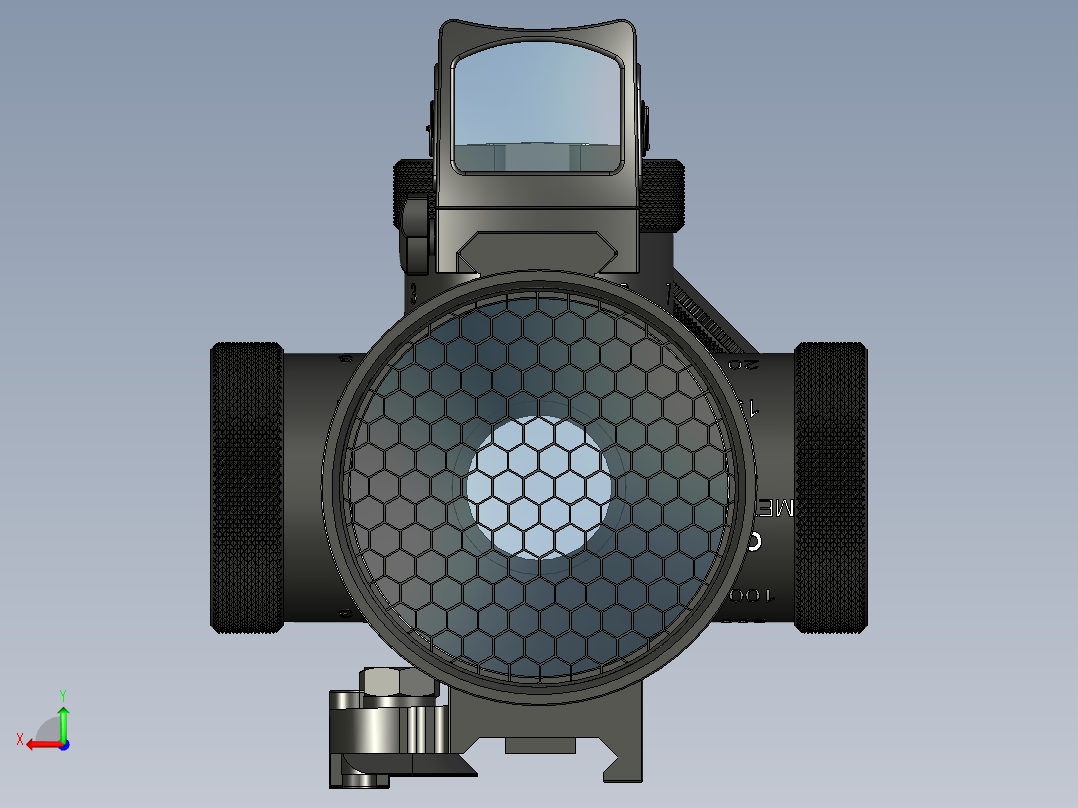 手枪左轮冲锋枪老式狙击步枪设计3D图纸perun-b1s-sniper STP后视图