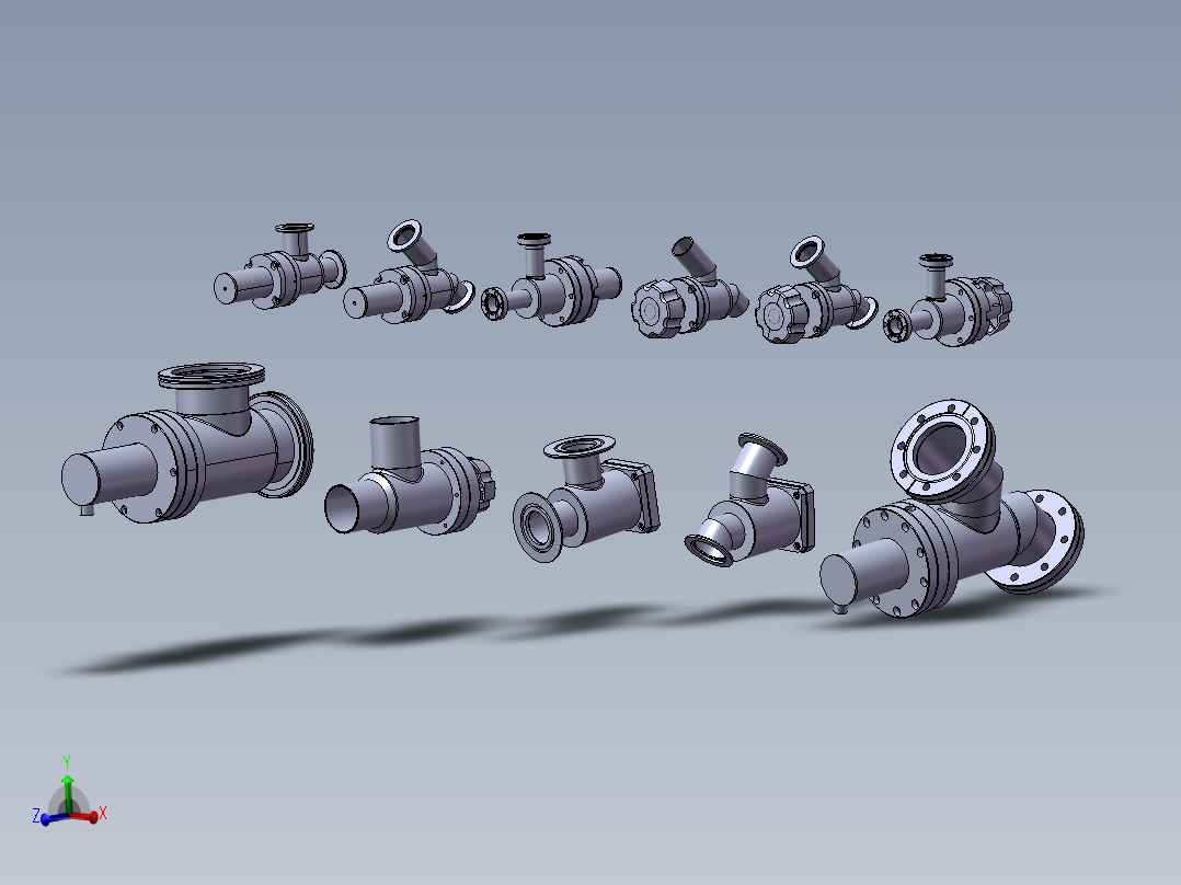 11款ESV-S05000高压角阀模型主视图