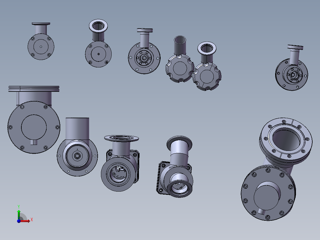 11款ESV-S05000高压角阀模型前视图