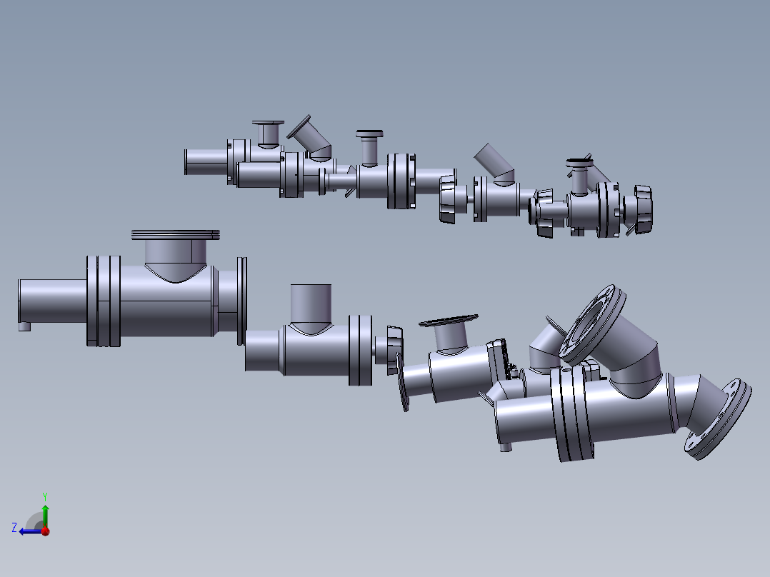 11款ESV-S05000高压角阀模型右视图