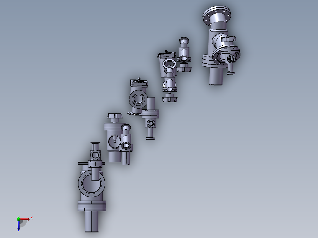 11款ESV-S05000高压角阀模型俯视图