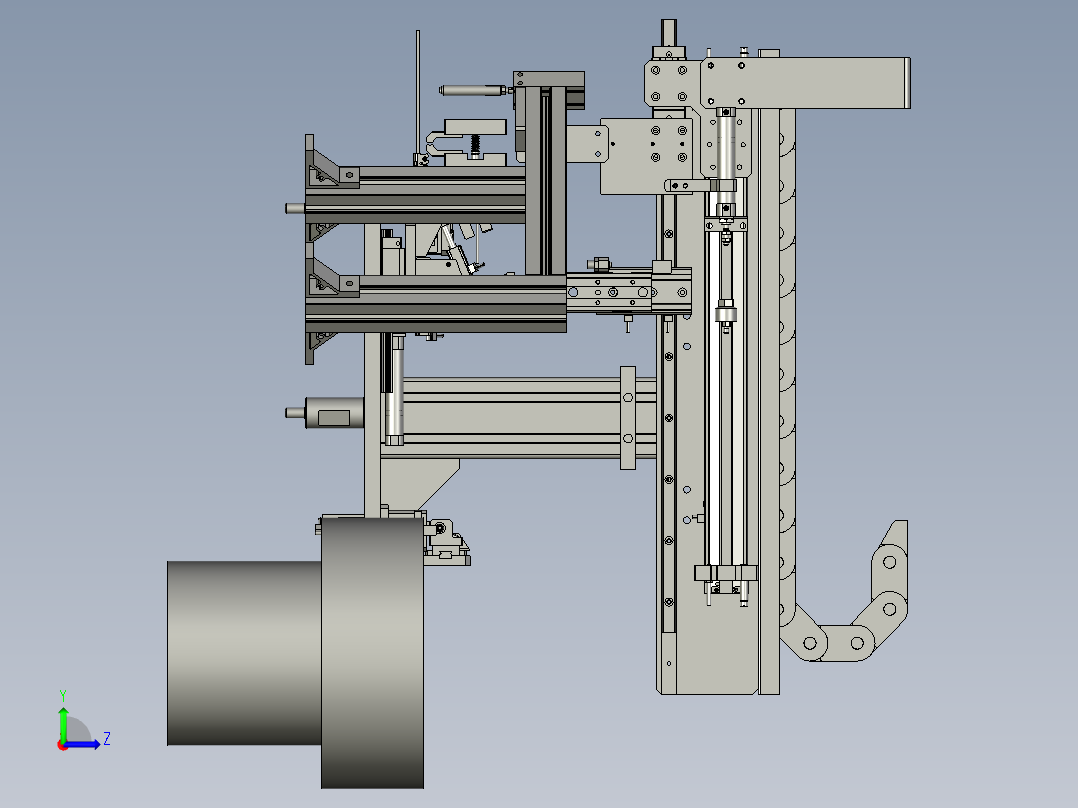 安装平台左视图
