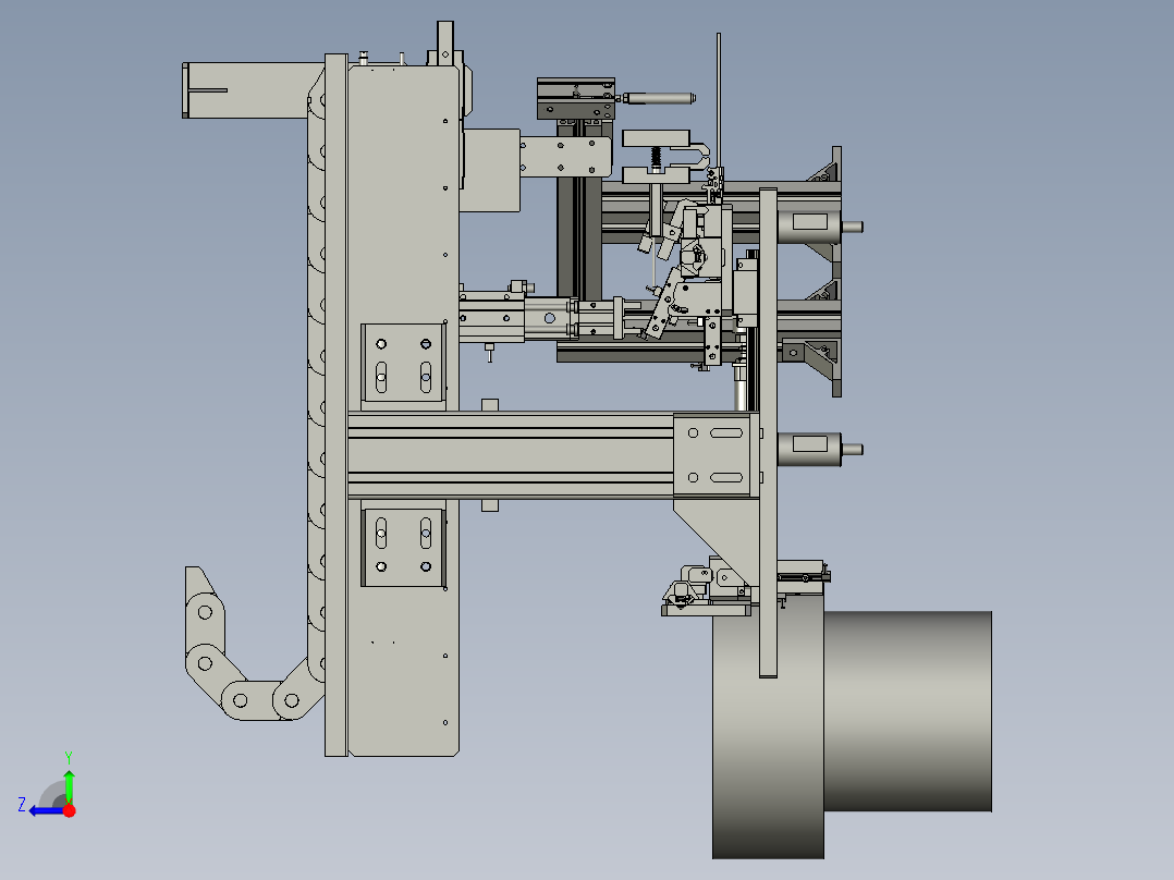 安装平台右视图