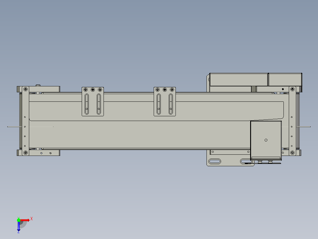2022-21-焊接下料皮带俯视图
