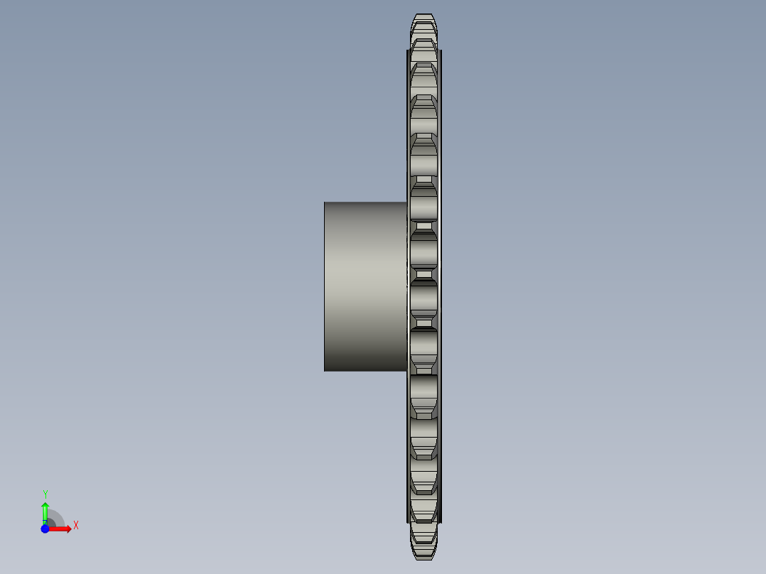 从动链轮BBB前视图