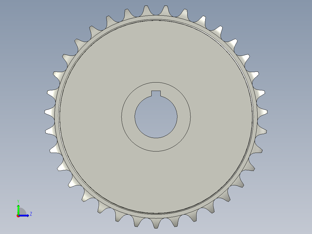 从动链轮BBB左视图
