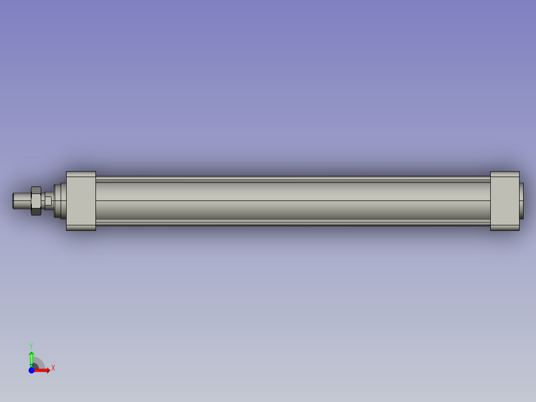 CG--侧面定位气缸--MDBB50_400Z_0_1_0_前视图