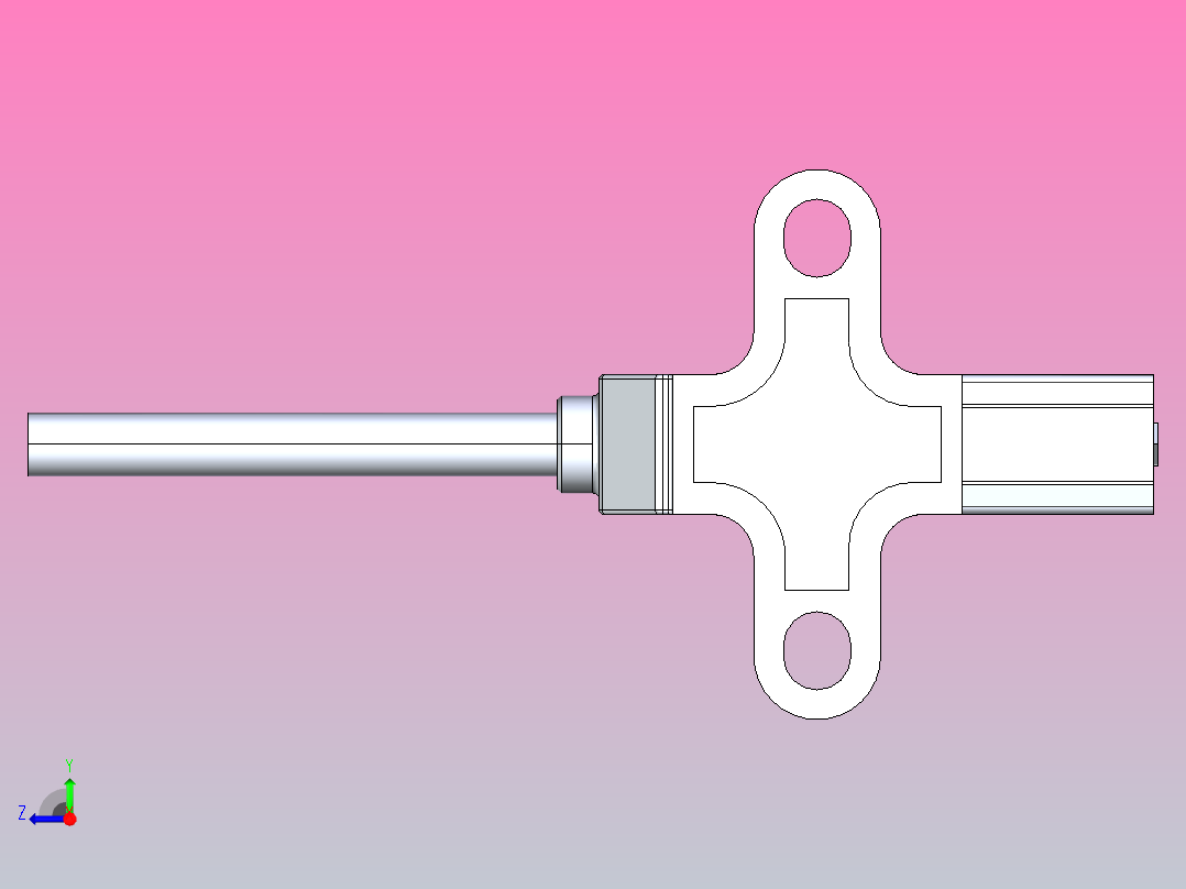 槽型传感器开关传感器ZJF32-675-N右视图