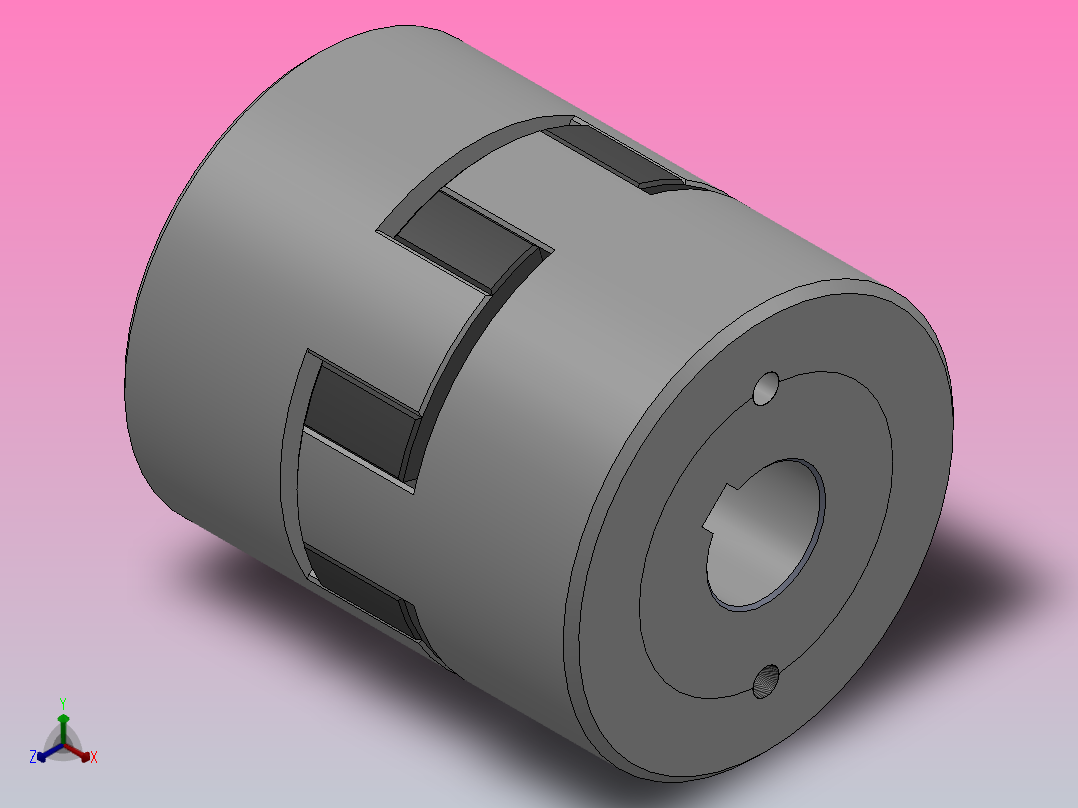 锥套式星形弹性联轴器_WF-24-98Sh-A-1008-TB1-φ16-TB2-φ16主视图