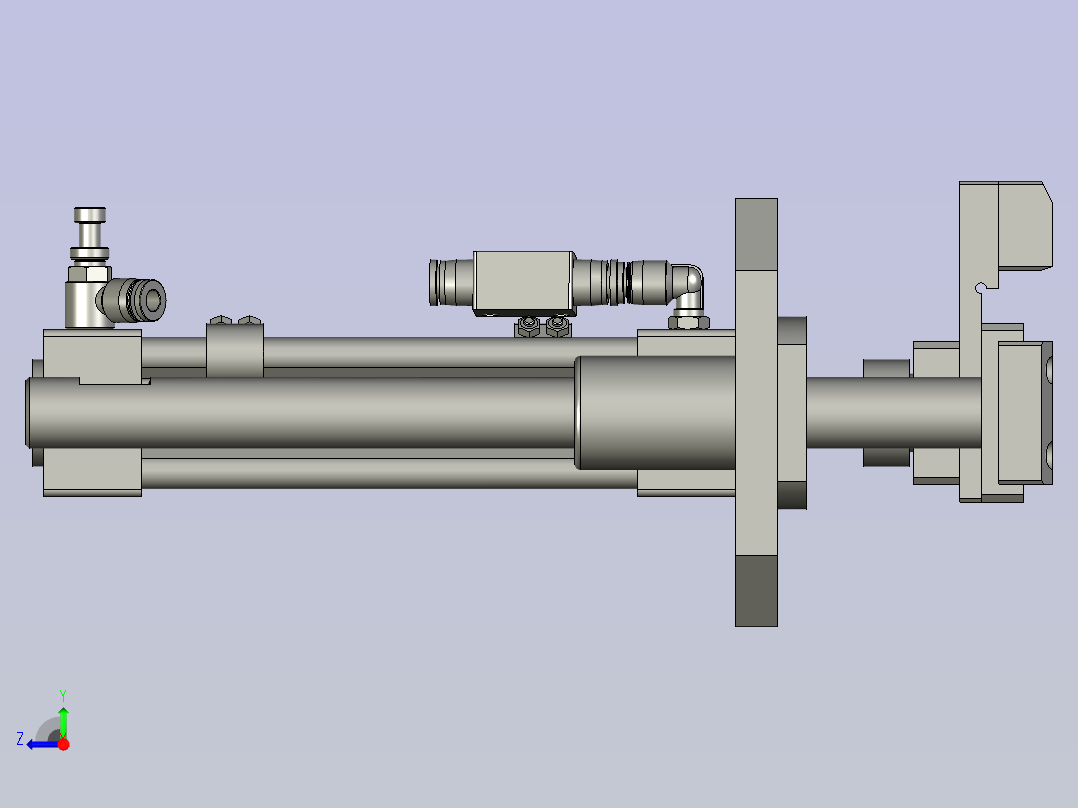 LXYC-BOSS020300中间上顶机构右视图