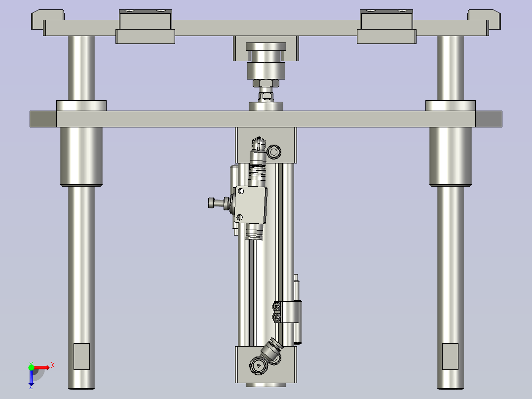LXYC-BOSS020300中间上顶机构俯视图
