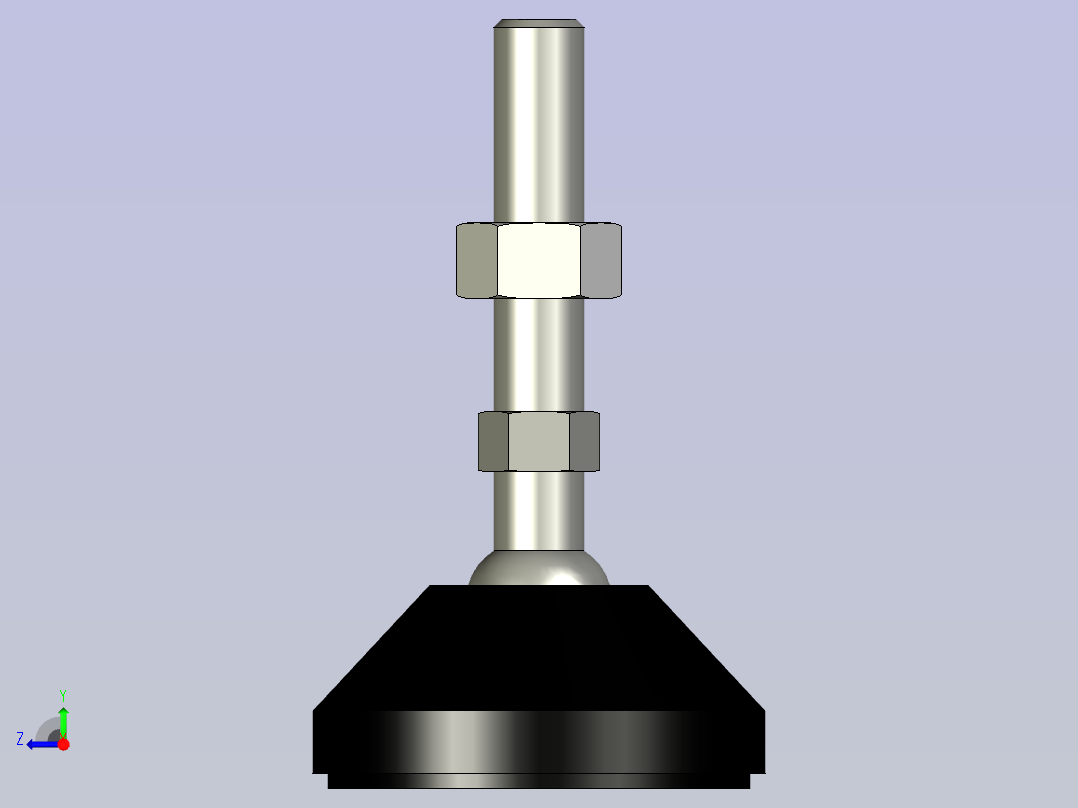 脚轮脚杯3D  WAG11-D60-M12-L50.x_t右视图